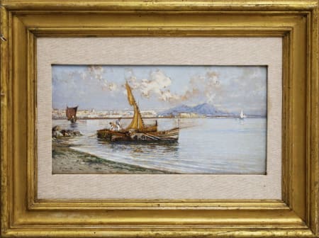 Giuseppe Carelli — Pescatori nel golfo di Napoli